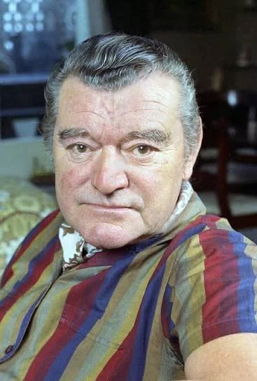 Jack Hawkins after his laryngectomy