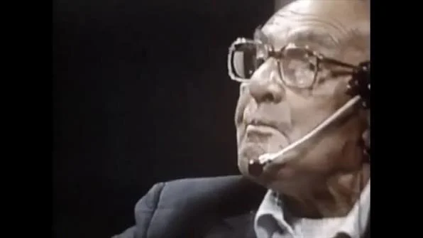 Sanford Meisner after his laryngectomy